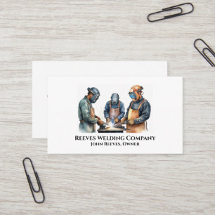 Welder Fabricator Contractor Service Business Card