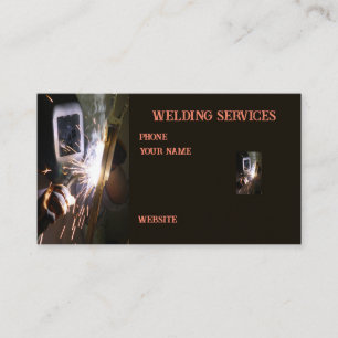 welder fabricator metal welding equipment  business card