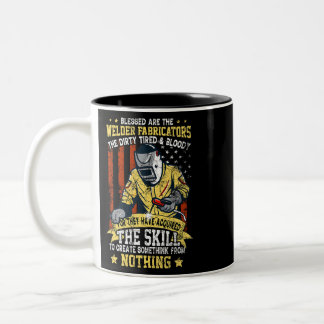 Welder Fabricators Metalworker Welding Machine MIG Two-Tone Coffee Mug