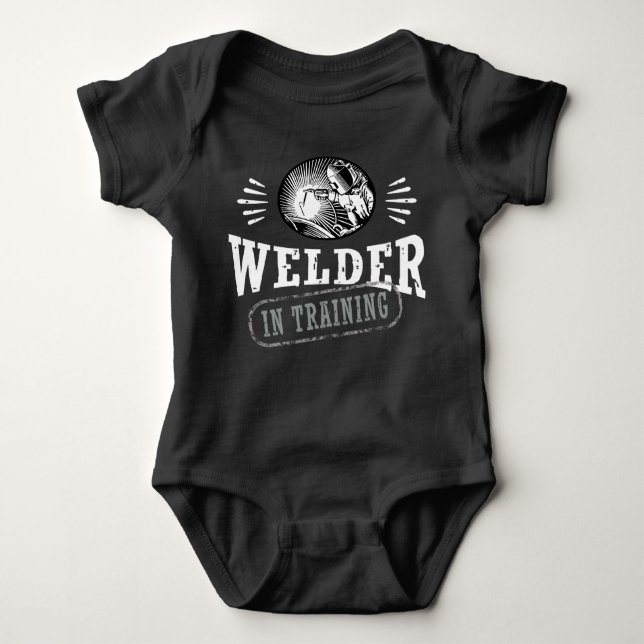 Welder In Training Baby Bodysuit (Front)