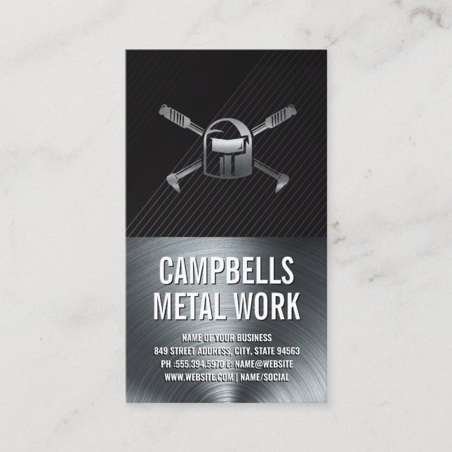 Welder Logo | Steel Smith Business Card (Front)