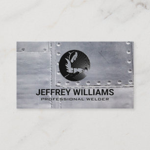 Welder Metal Rivets Business Card