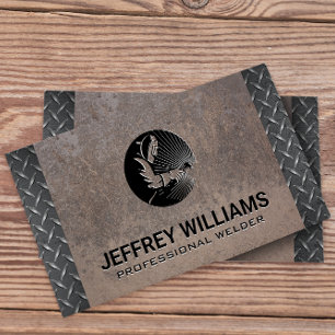 Welder   Metal Rivets   Plated Steel Business Card