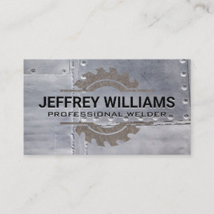 Welder Metal Rivets Rusted Saw Business Card