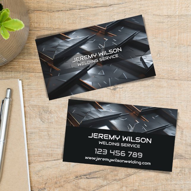 Welder Metal Welding Service Fabrication Steelwork Business Card (Creator Uploaded)