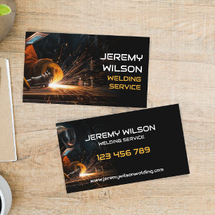 Welder Metal Welding Service Fabrication Steelwork Business Card