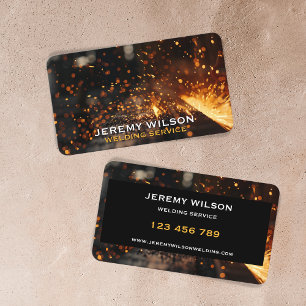 Welder Metal Welding Service Fabrication Steelwork Business Card