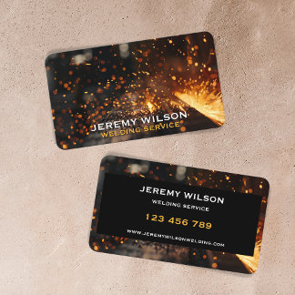 Welder Metal Welding Service Fabrication Steelwork Business Card
