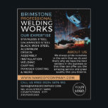 Welder Portrait, Metal Worker, Welder Advertising Flyer<br><div class="desc">Welder Portrait,  Metal Worker,  Welder Advertising Flyers By The Business Card Store.</div>