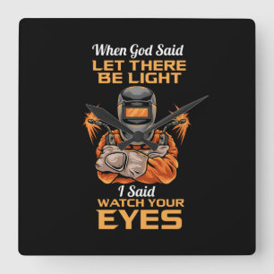 Welder Square Wall Clock