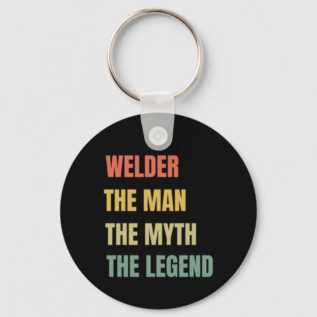 Welder The Man Key Ring (Front)