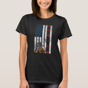 Welder Vintage USA American Flag Welding Welder Wo T-Shirt