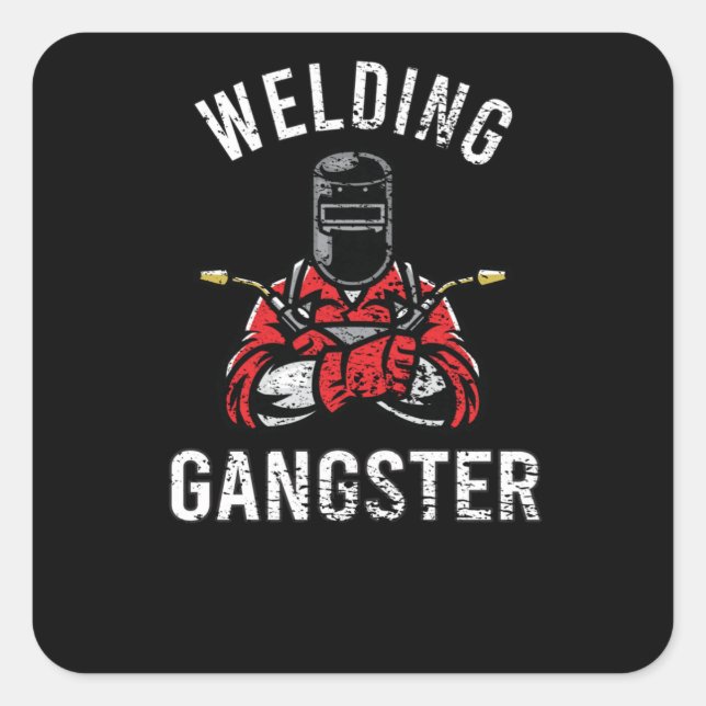 Welder Vintage  Welding Square Sticker (Front)
