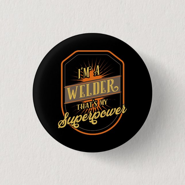 Welder Welding 3 Cm Round Badge (Front)