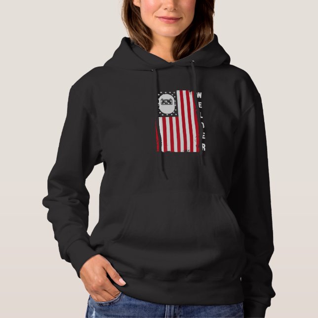 Welder Welding Machine Operator  28 Hoodie (Front)
