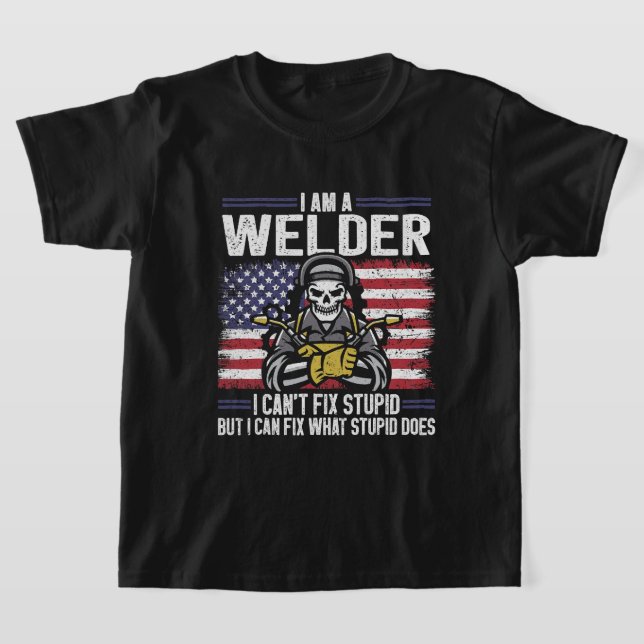 Welder Welding T-Shirt (Laydown)
