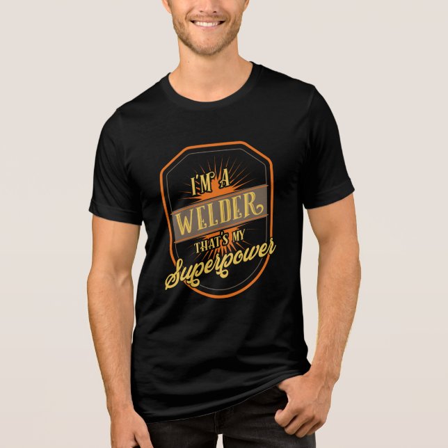 Welder Welding Tri-Blend Shirt (Front)