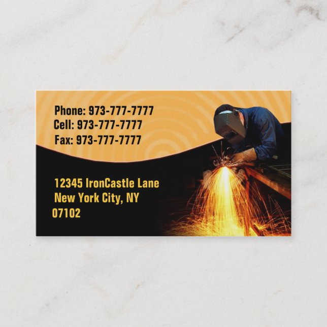 Welders Business Cards (Front)