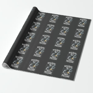 Welders do it Under Pressure Sea Welder Worker  Wrapping Paper