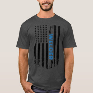 Welding American Welder Flag T-Shirt
