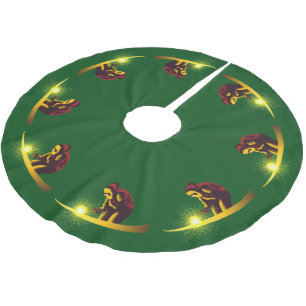 Welding Brushed Polyester Tree Skirt