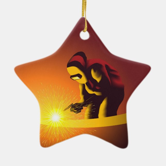 Welding  ceramic tree decoration (Back)
