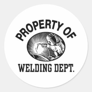Welding Classic Round Sticker
