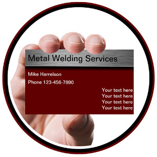 Welding Commercial Metalwork Business Cards