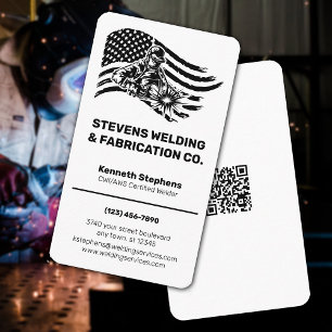 Welding Company   CWI   AWS Certified Welder Business Card