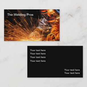 Welding Construction Contractors Business Card