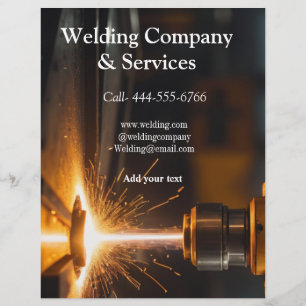 Welding contract construction add name contact no flyer