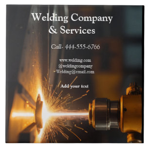 Welding contract construction add name contact no tile