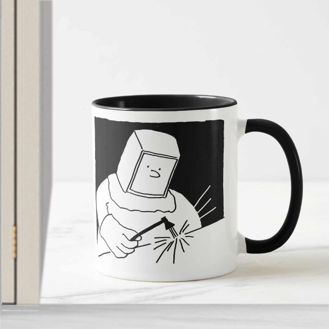 Welding & Fabrication Cartoon Design Mug (Creator Uploaded)