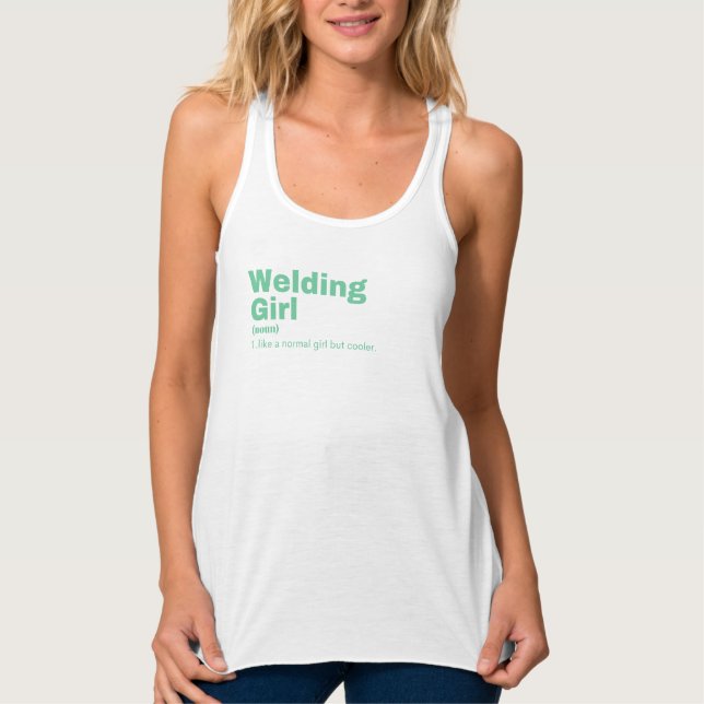 Welding Girl - Welding Singlet (Front)