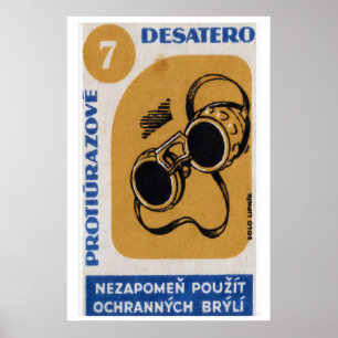 Welding Glasses - Matchbox Print - Aesthetic Wall