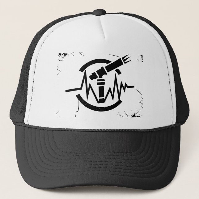 Welding Heartbeat Pulse Line - Welder Life Design Trucker Hat (Front)