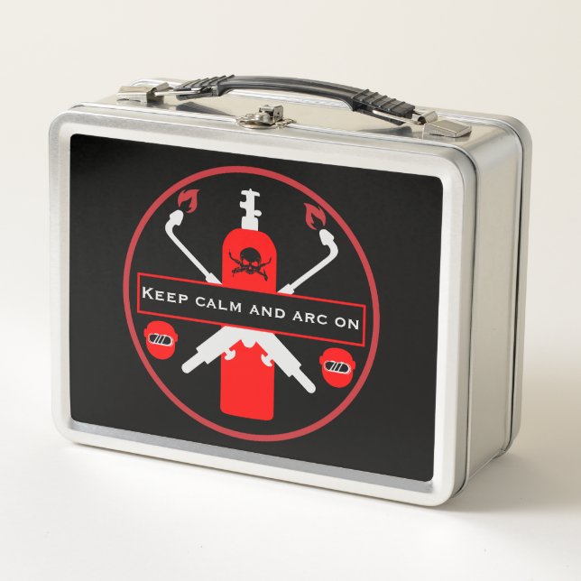 Welding Humour Gift Metal Lunch Box (Front)