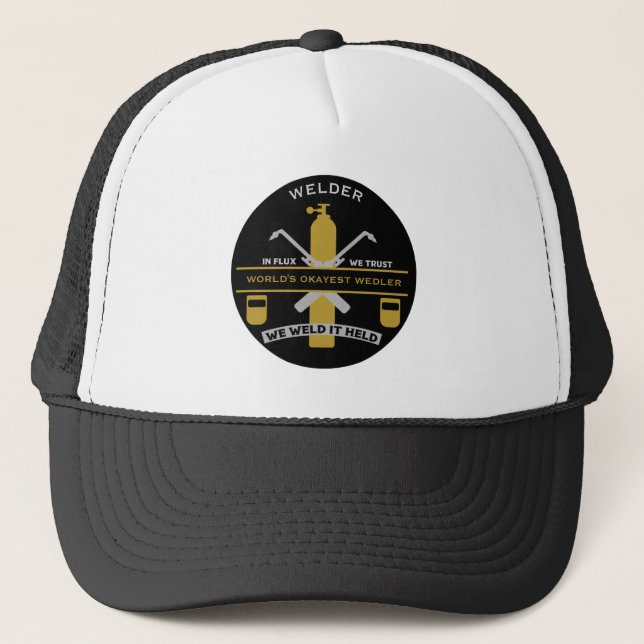 Welding Humour Gift Trucker Hat (Front)