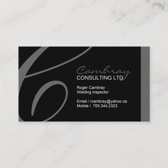 Welding Inspector Business Card (Front)