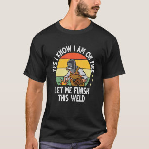 Welding Men Dad Welder Worker Welding Vintage T-Shirt