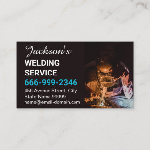 Welding Metal Fabrication Welder Business Card