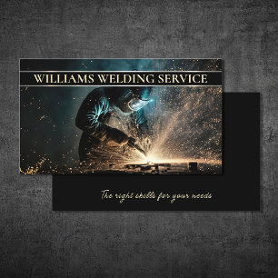 Welding Metal Fabrication Welder Business Card