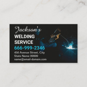 Welding Metal Fabrication Welder Business Card