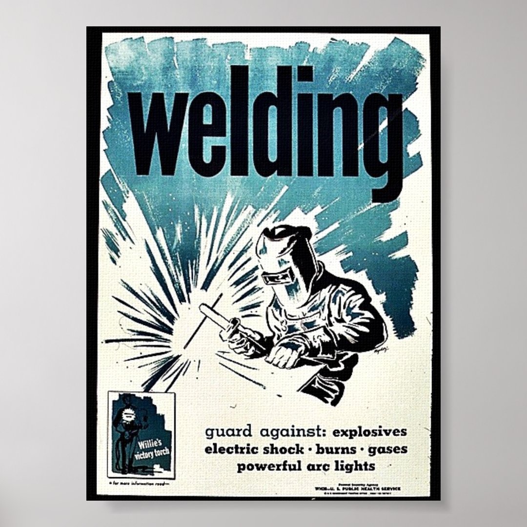 Welding Poster Zazzle.co.nz
