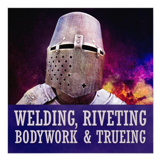 Welding, Riveting Bodywork & trueing Photo Print (Front)