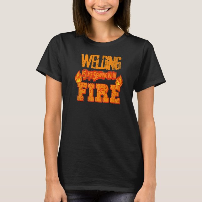 Welding Square Welding Pliers Welding Backpack Wel T-Shirt (Front)