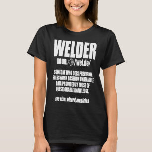 Welding Welder Funny Noun Definition Weld Gift T-Shirt
