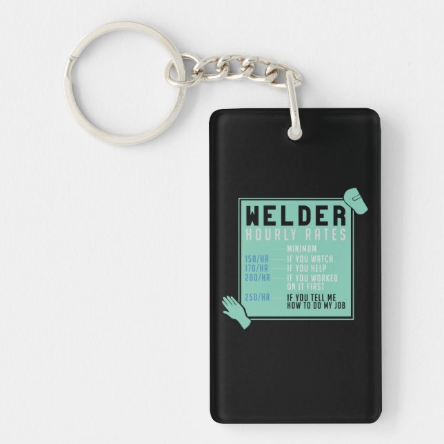 Welding - Welder Hourly Rates Key Ring (Front)