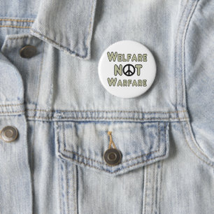 Welfare Not Warfare 6 Cm Round Badge