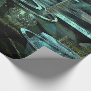 WelkPort  Modern Architect City Elegant    Wrapping Paper